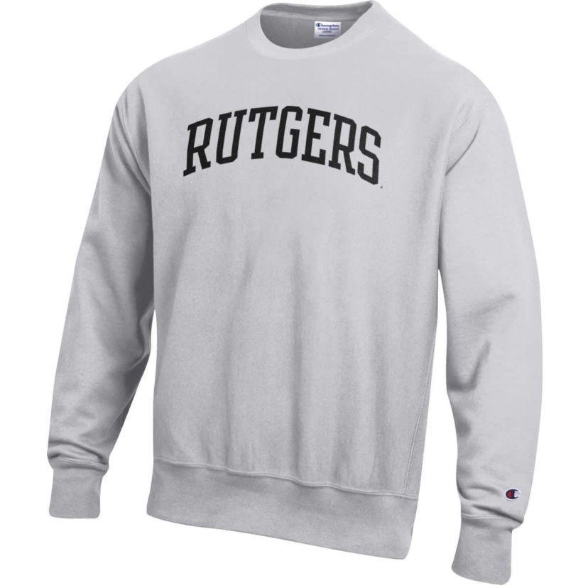 Rutgers Scarlet Knights NCAA ed Rutgers Knights Reverse Weave Fleece Crewneck Sweatshirt