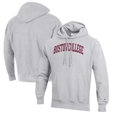Champion Men's Boston College Eagles NCAA ed Boston NCAA Eagles Reverse Weave Fleece Pullover Hoodie, Gray, 3XL