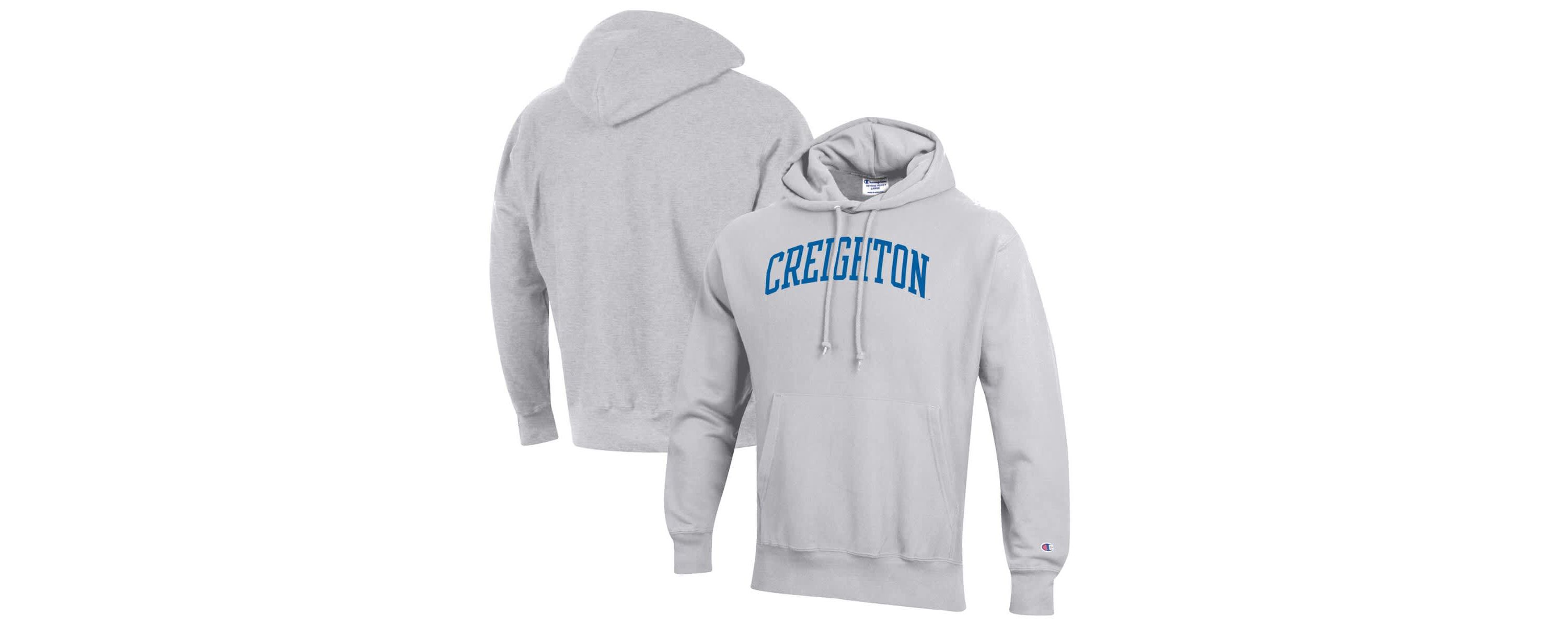 Creighton University Bluejays NCAA ed Creighton Bluejays Reverse Weave Fleece Pullover Hoodie