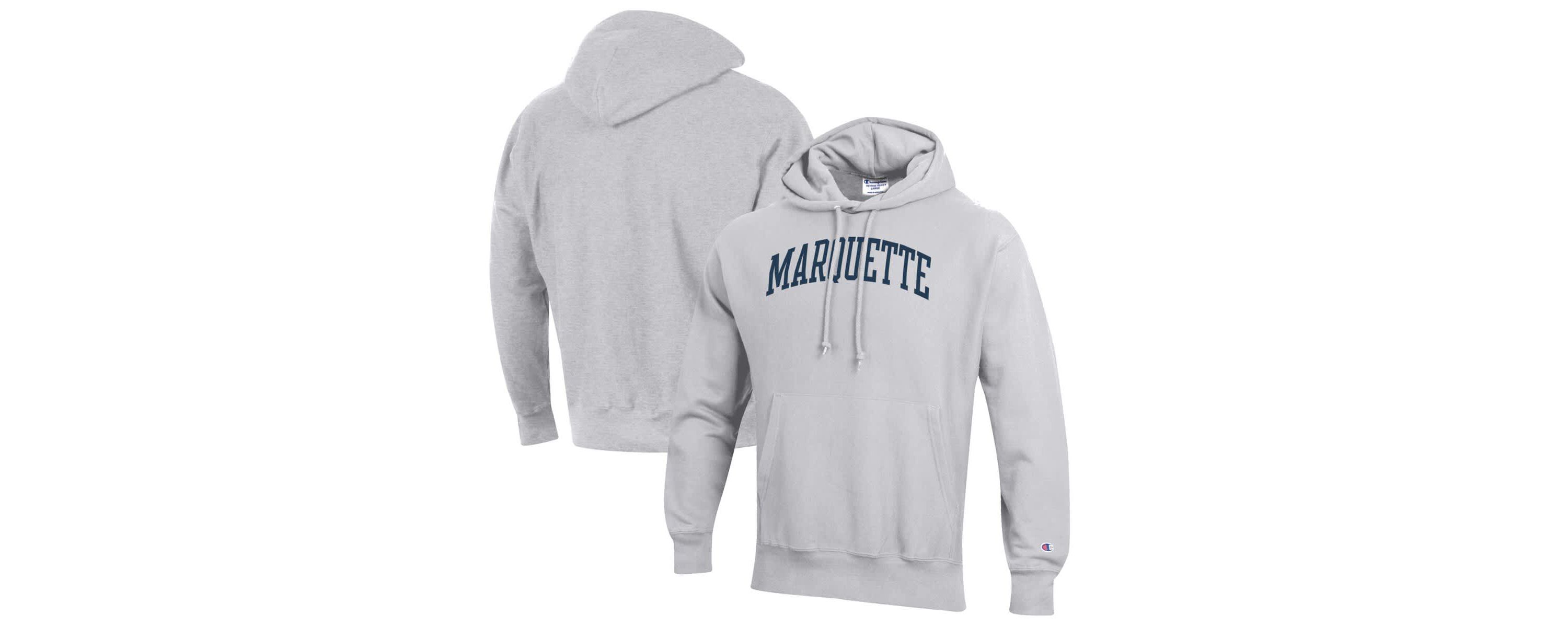 NCAA ed Marquette Golden Eagles Reverse Weave Fleece Pullover Hoodie