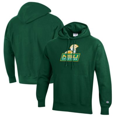 Champion Men's NCAA Norfolk State Spartans Reverse Weave Fleece Pullover Hoodie, Green, 2XL