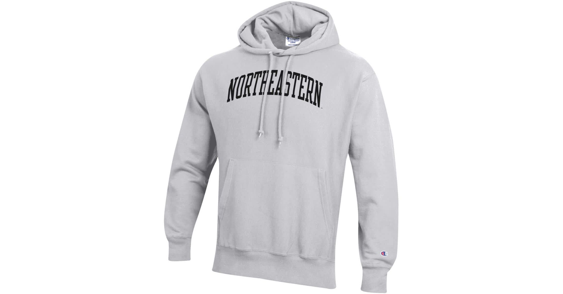 NCAA ed Northeastern Huskies Reverse Weave Fleece Pullover Hoodie