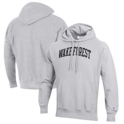 Champion Men's NCAA ed Wake Forest Demon Deacons Reverse Weave Fleece Pullover Hoodie, Gray, 2XL