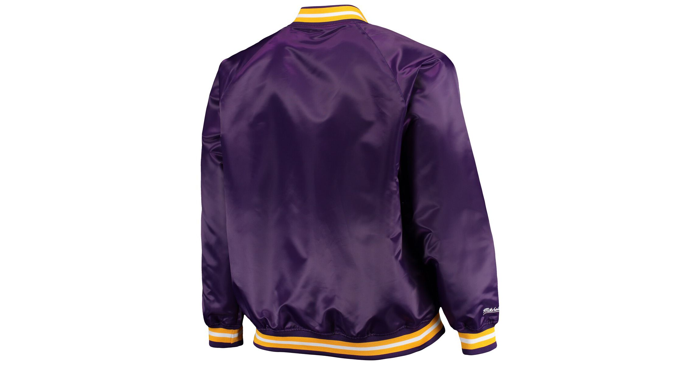 NBA Los Angeles Lakers Big & Tall Hardwood Classics Raglan Satin Full-Snap Jacket