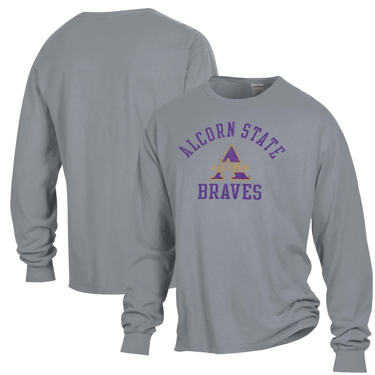 NCAA Alcorn State Braves Garment Dyed Long Sleeve T-Shirt