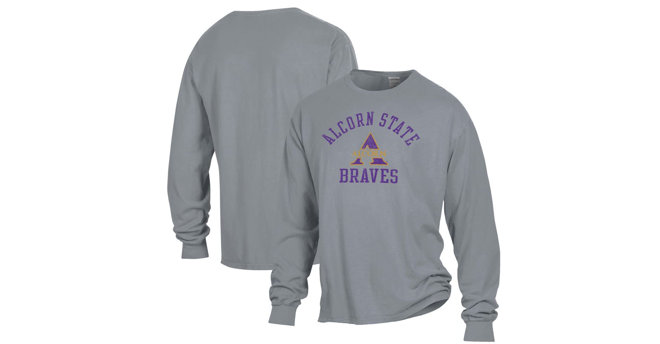 NCAA Alcorn State Braves Garment Dyed Long Sleeve T-Shirt