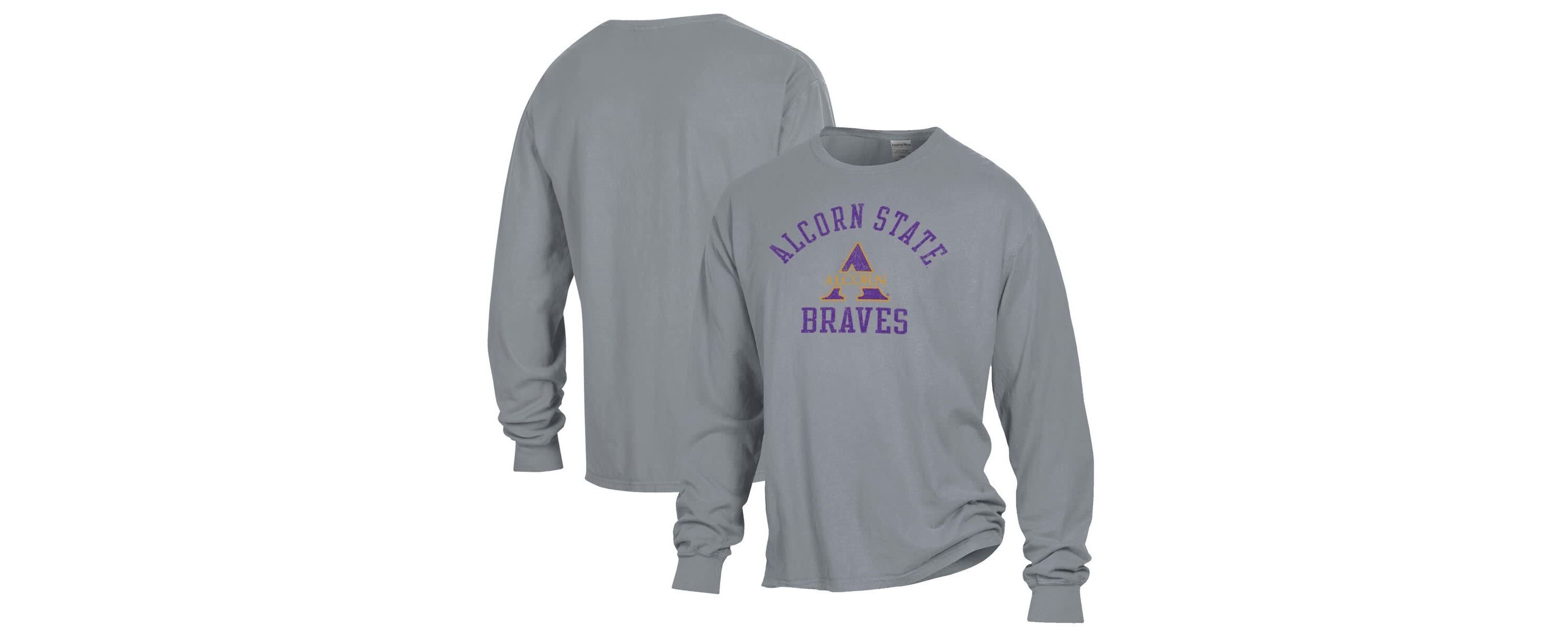 NCAA Alcorn State Braves Garment Dyed Long Sleeve T-Shirt