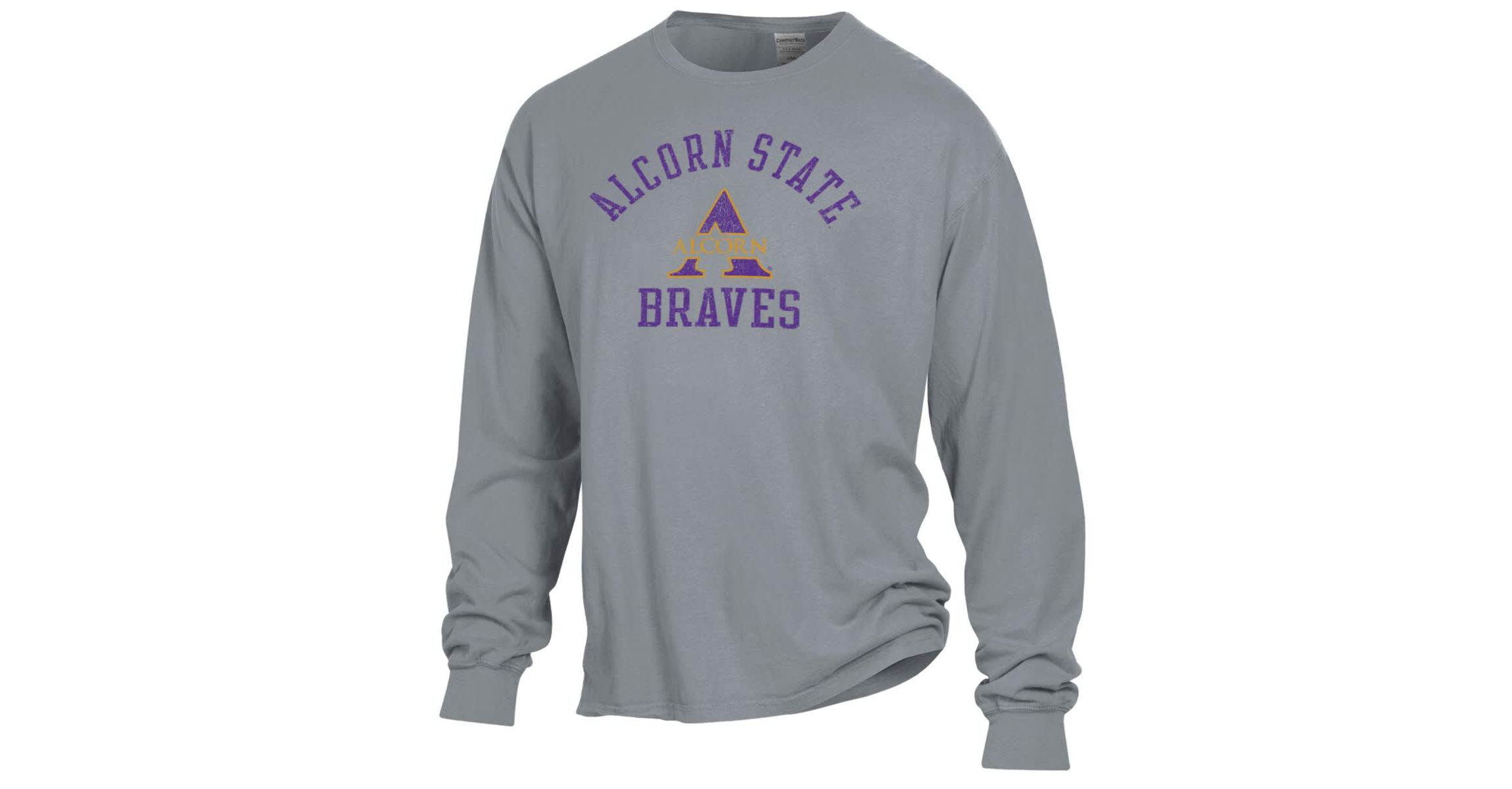 NCAA Alcorn State Braves Garment Dyed Long Sleeve T-Shirt
