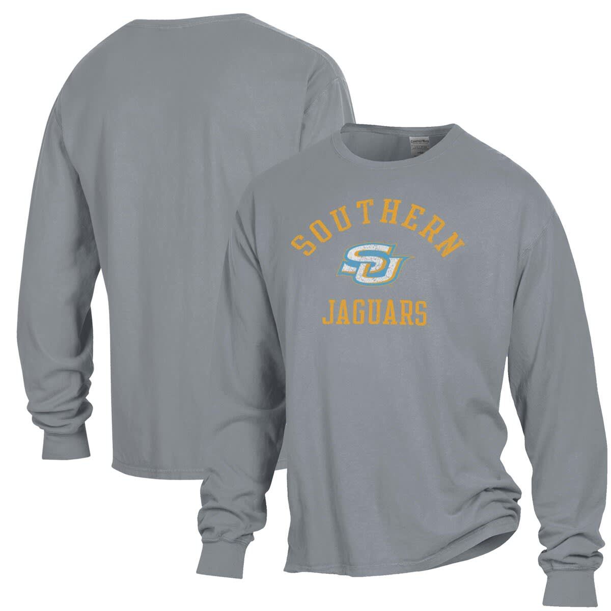 NCAA Southern University Jaguars Garment Dyed Long Sleeve T-Shirt