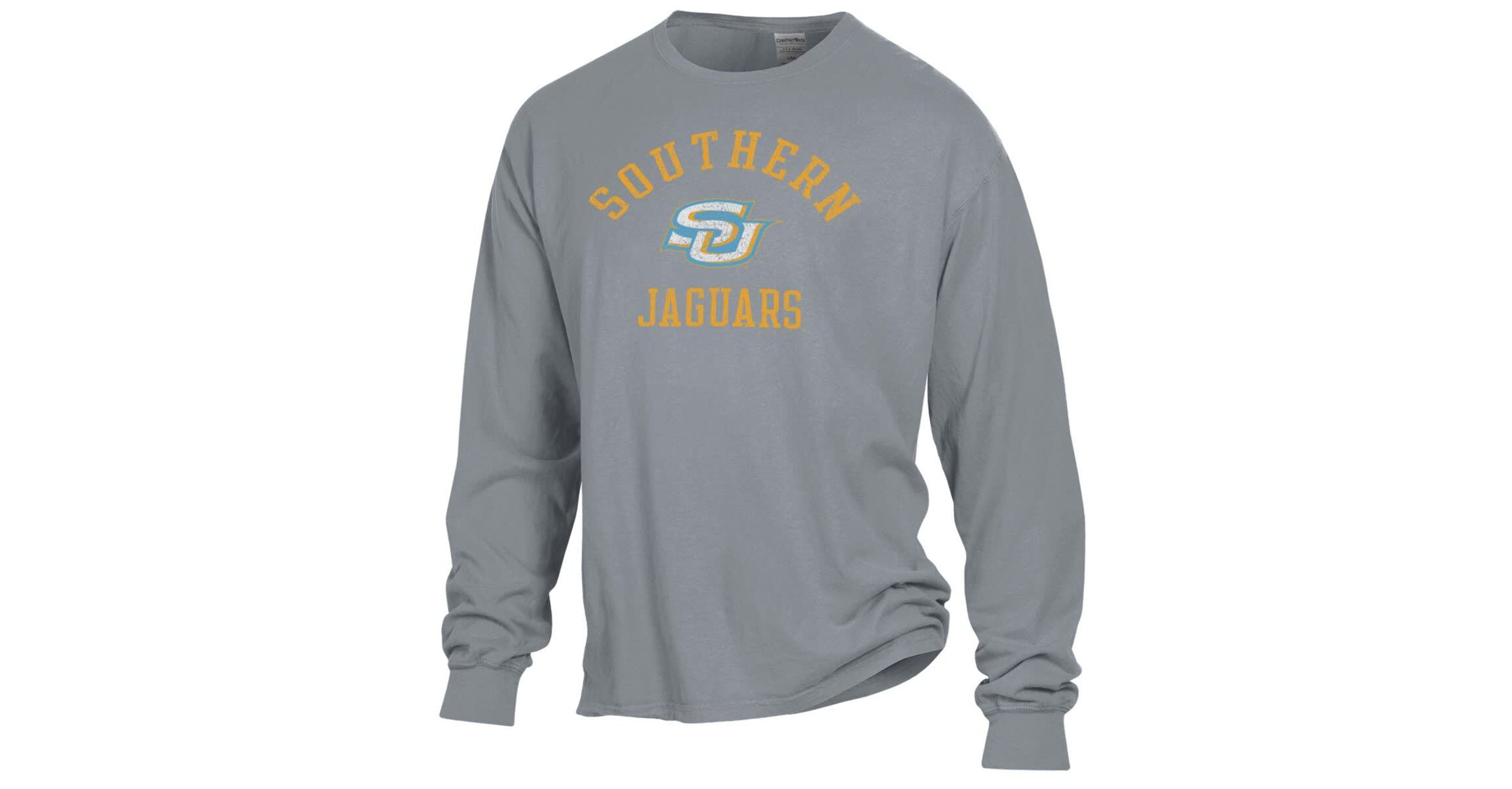 NCAA Southern University Jaguars Garment Dyed Long Sleeve T-Shirt