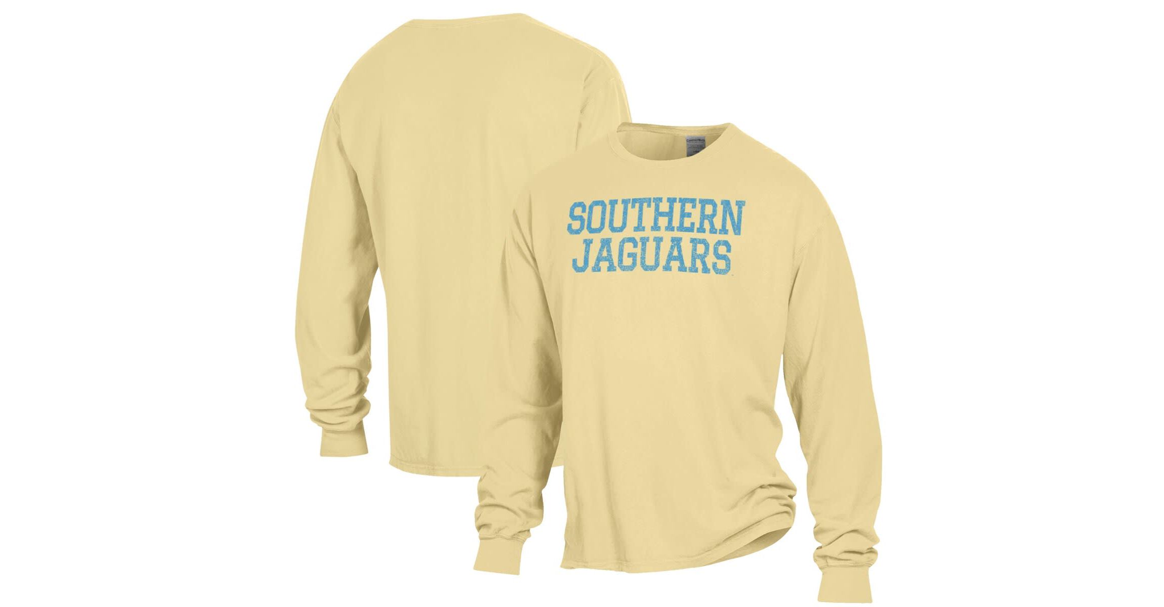 NCAA Southern University Jaguars Garment Dyed Long Sleeve T-Shirt