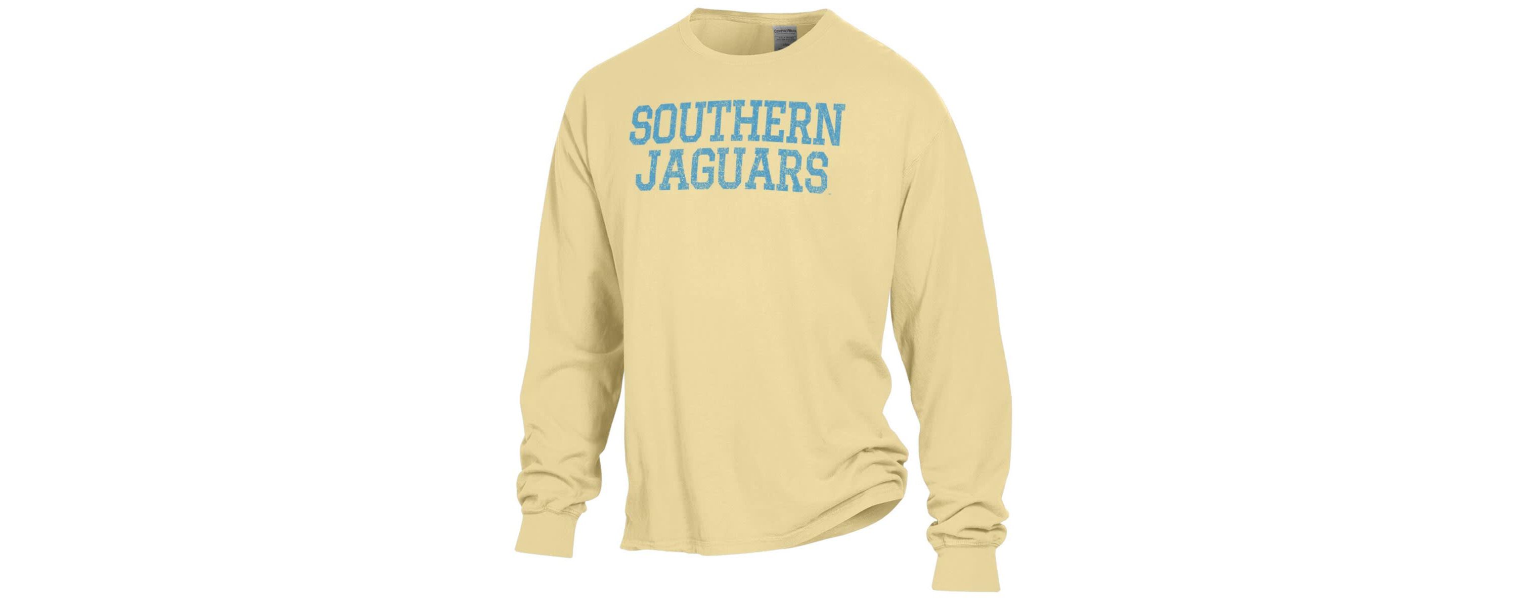 NCAA Southern University Jaguars Garment Dyed Long Sleeve T-Shirt