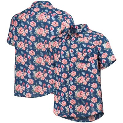 MLB Tampa Bay Rays Floral Linen Button-Up Shirt