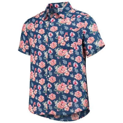 MLB Tampa Bay Rays Floral Linen Button-Up Shirt