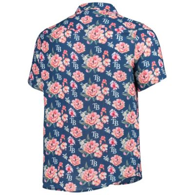MLB Tampa Bay Rays Floral Linen Button-Up Shirt