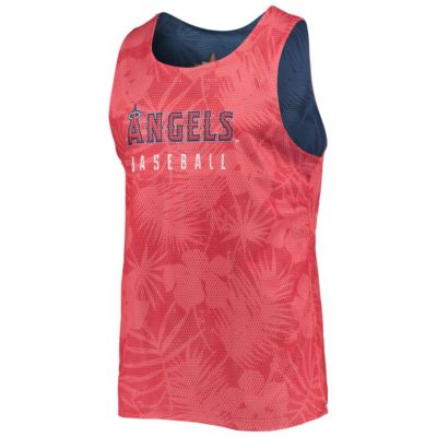 MLB Los Angeles Angels Floral Reversible Mesh Tank Top