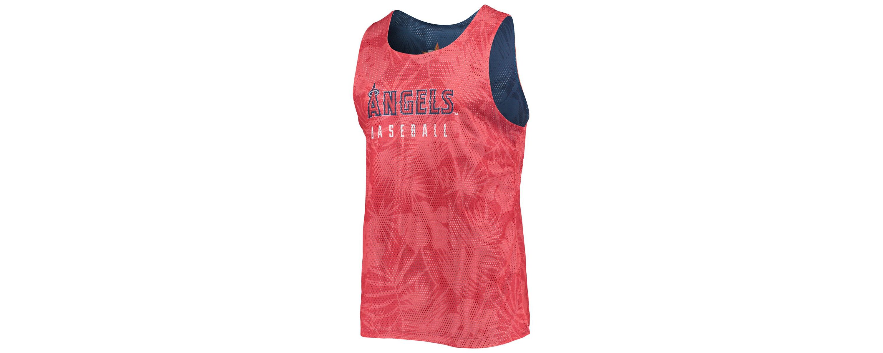 MLB Los Angeles Angels Floral Reversible Mesh Tank Top