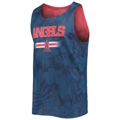 MLB Los Angeles Angels Floral Reversible Mesh Tank Top