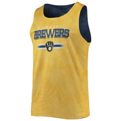 MLB Milwaukee Brewers Floral Reversible Mesh Tank Top