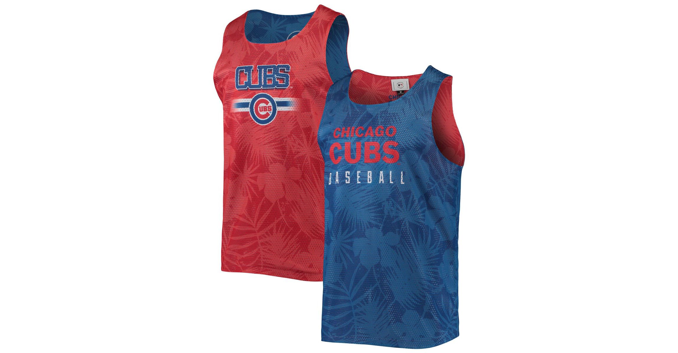 MLB Chicago Cubs Floral Reversible Mesh Tank Top