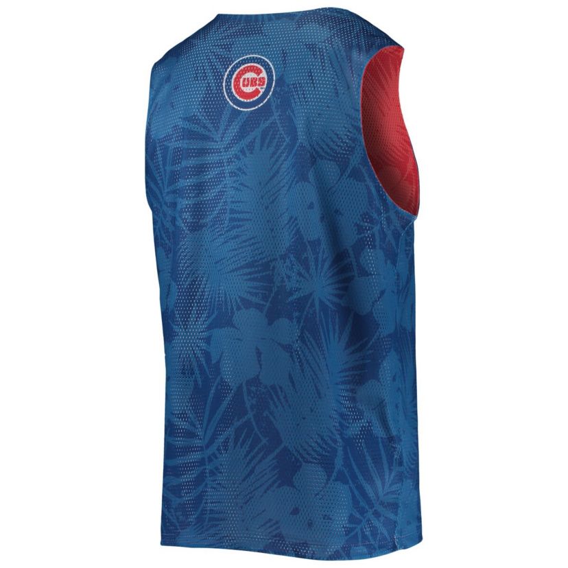 MLB Chicago Cubs Floral Reversible Mesh Tank Top
