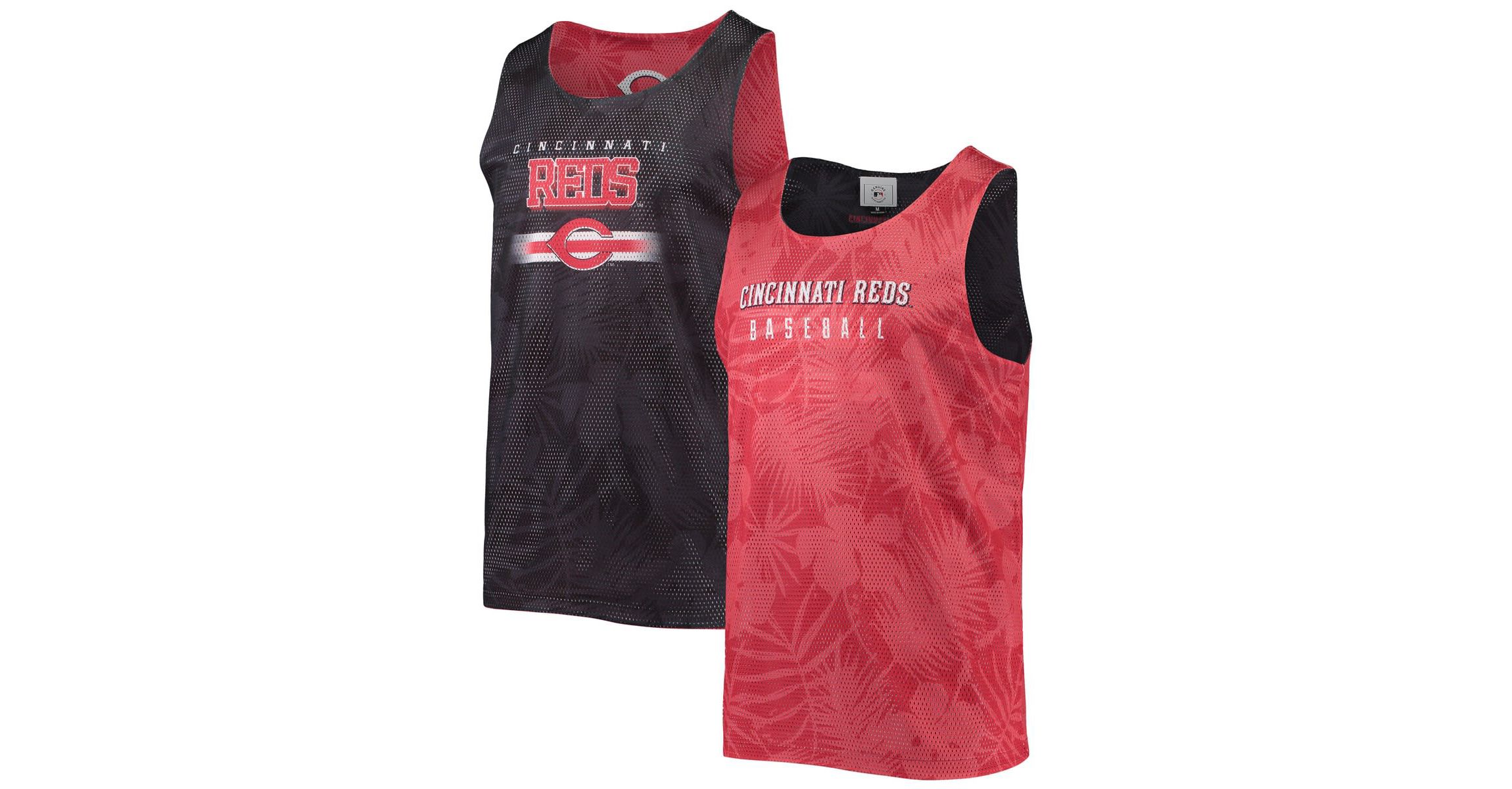 MLB Cincinnati Reds Floral Reversible Mesh Tank Top