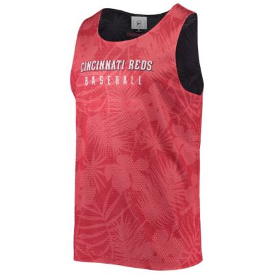 MLB Cincinnati Reds Floral Reversible Mesh Tank Top