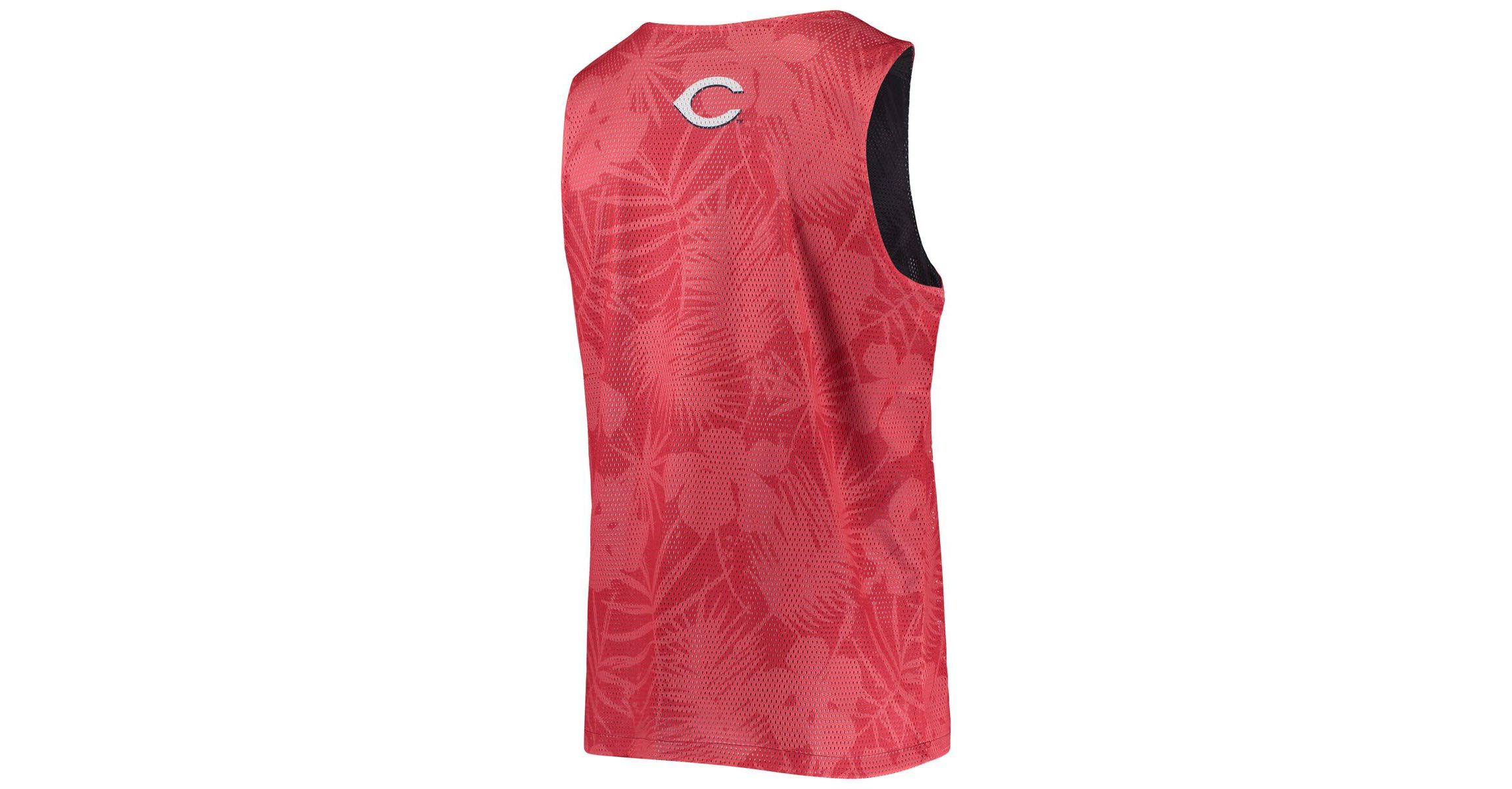 MLB Cincinnati Reds Floral Reversible Mesh Tank Top