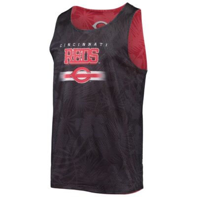 MLB Cincinnati Reds Floral Reversible Mesh Tank Top