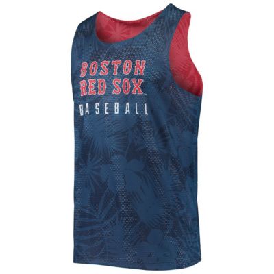 Boston Red Sox MLB Boston Sox Floral Reversible Mesh Tank Top