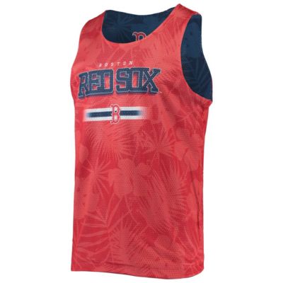 Boston Red Sox MLB Boston Sox Floral Reversible Mesh Tank Top