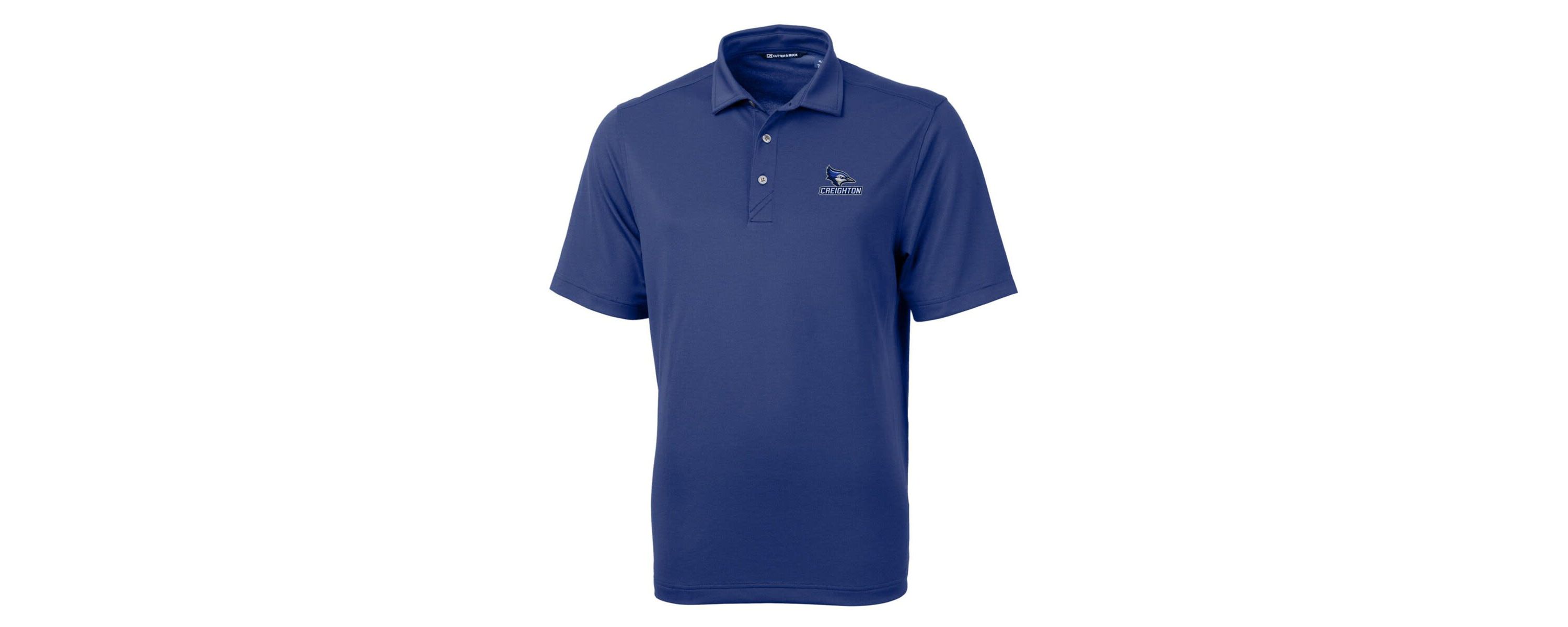 Creighton University Bluejays NCAA Creighton Bluejays Big & Tall Virtue Eco Pique Recycled Polo