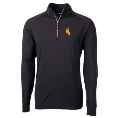 NCAA Wyoming Cowboys Big & Tall Adapt Eco Knit Quarter-Zip Pullover Jacket