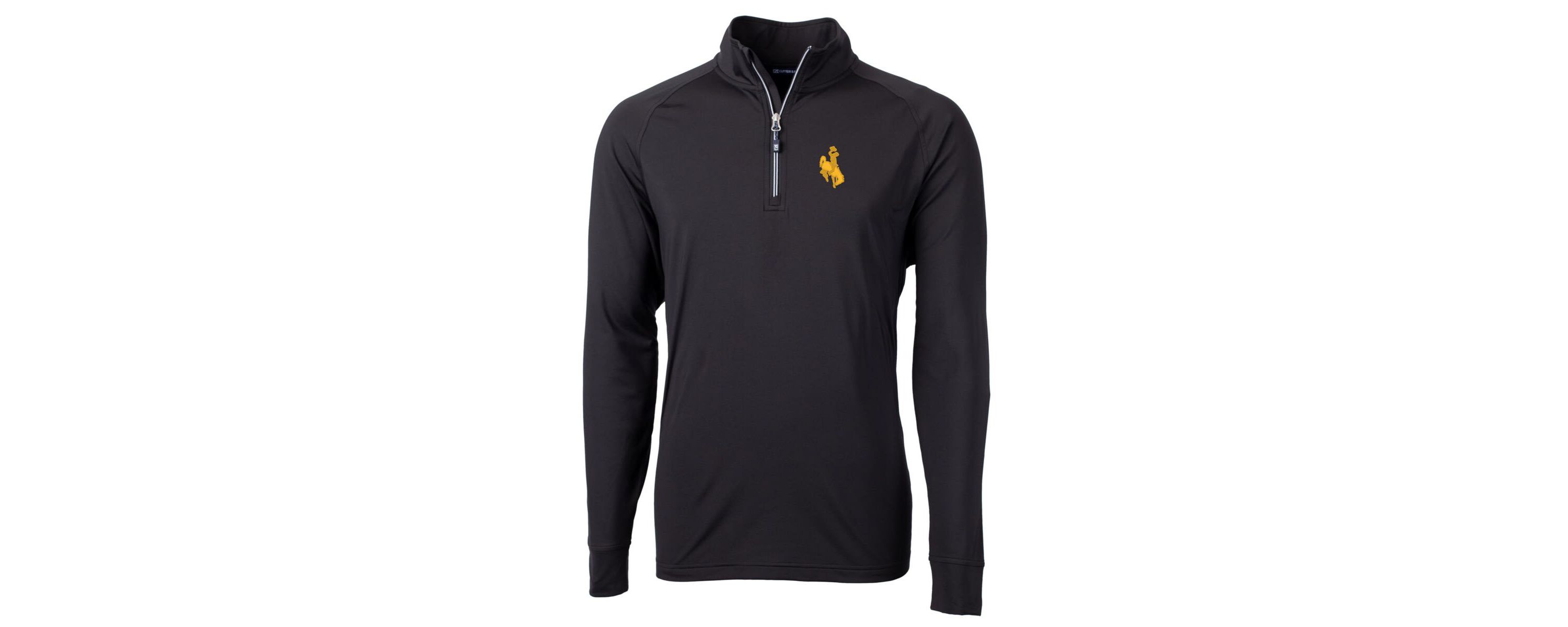 NCAA Wyoming Cowboys Big & Tall Adapt Eco Knit Quarter-Zip Pullover Jacket