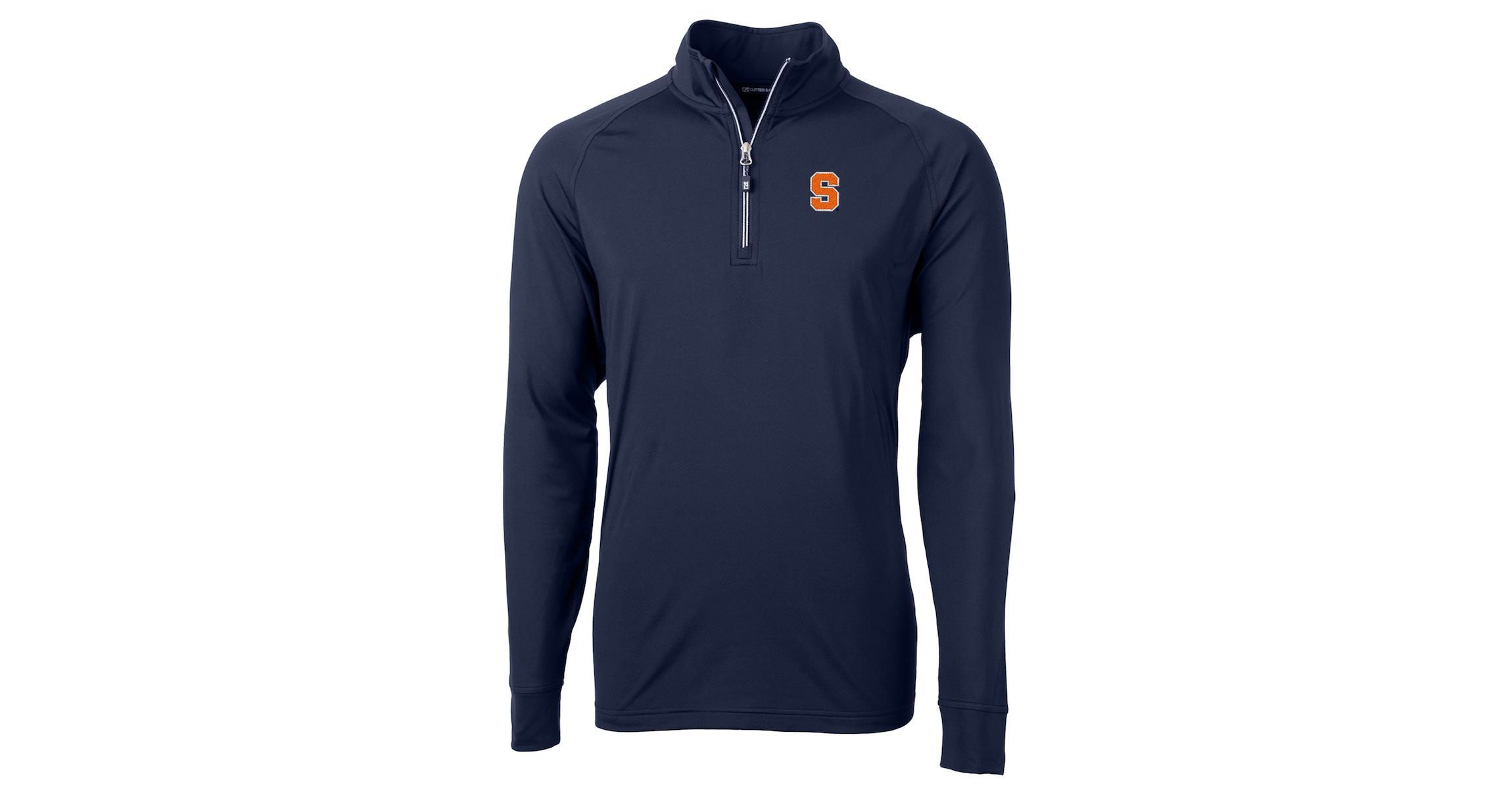Syracuse Orange NCAA Syracuse Big & Tall Adapt Eco Knit Quarter-Zip Pullover Jacket