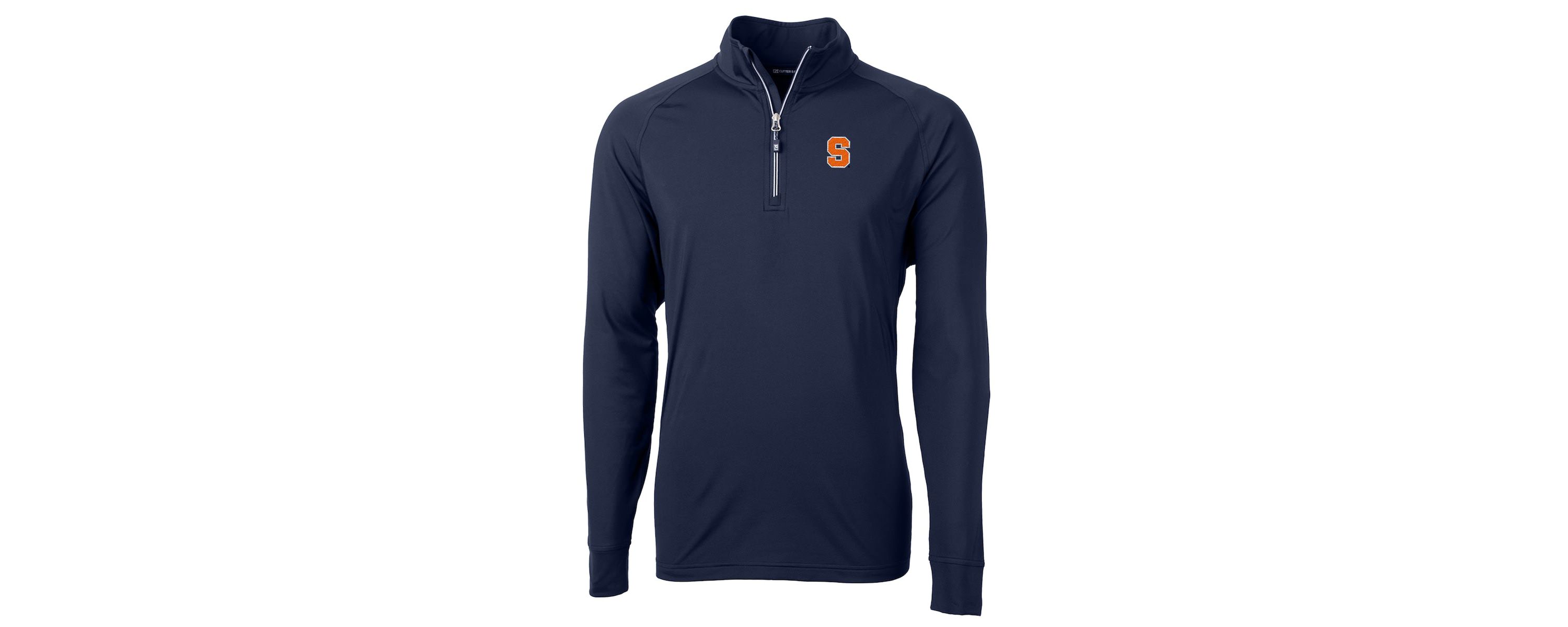 Syracuse Orange NCAA Syracuse Big & Tall Adapt Eco Knit Quarter-Zip Pullover Jacket