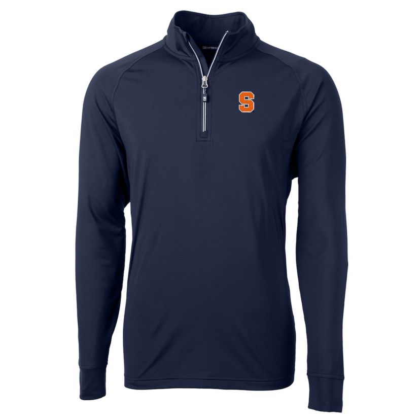Syracuse Orange NCAA Syracuse Big & Tall Adapt Eco Knit Quarter-Zip Pullover Jacket