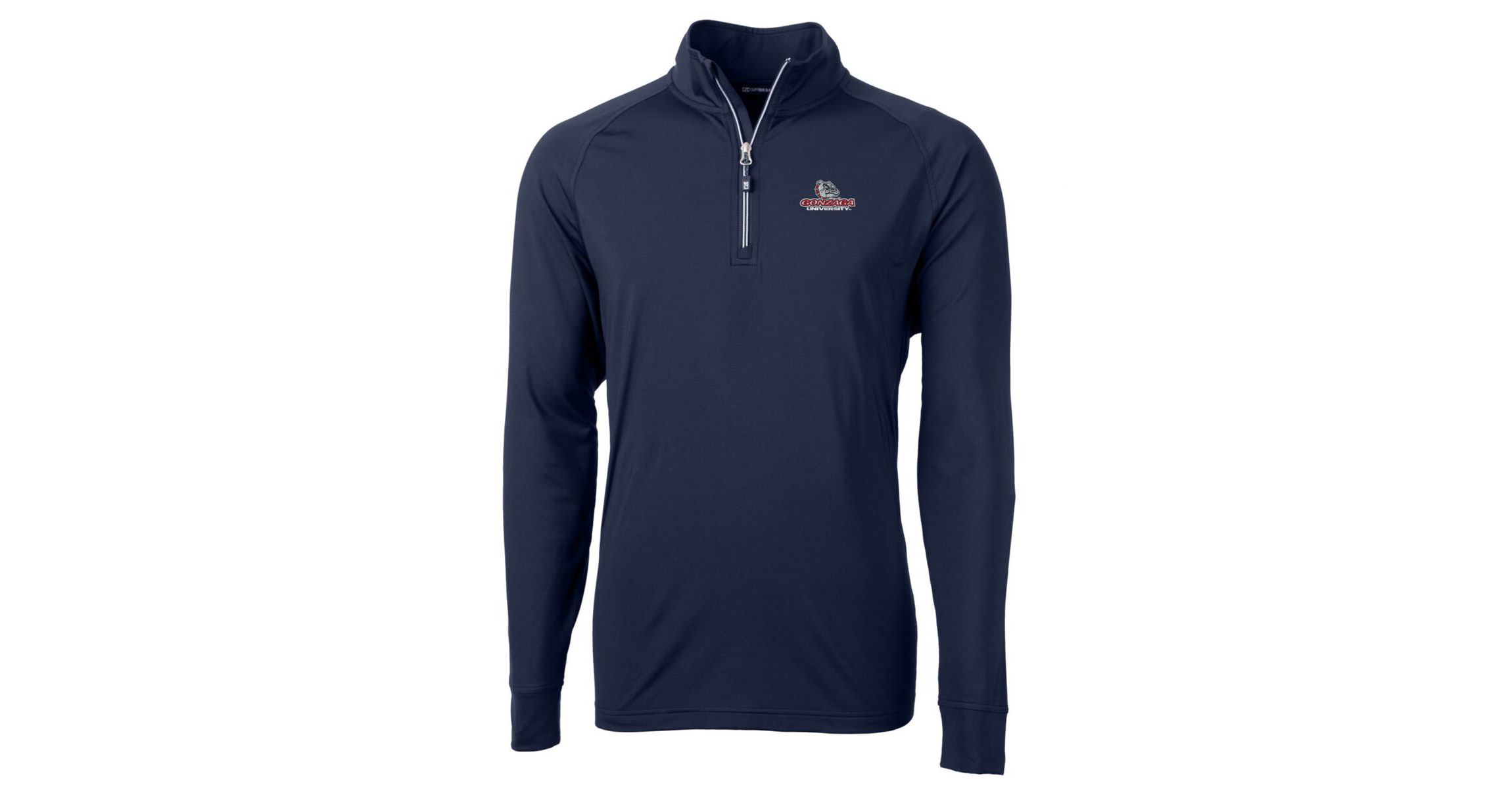 Gonzaga University Bulldogs NCAA Gonzaga Bulldogs Big & Tall Adapt Eco Knit Quarter-Zip Pullover Jacket