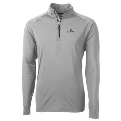 NCAA Illinois Fighting Illini Big & Tall Adapt Eco Knit Quarter-Zip Pullover Jacket