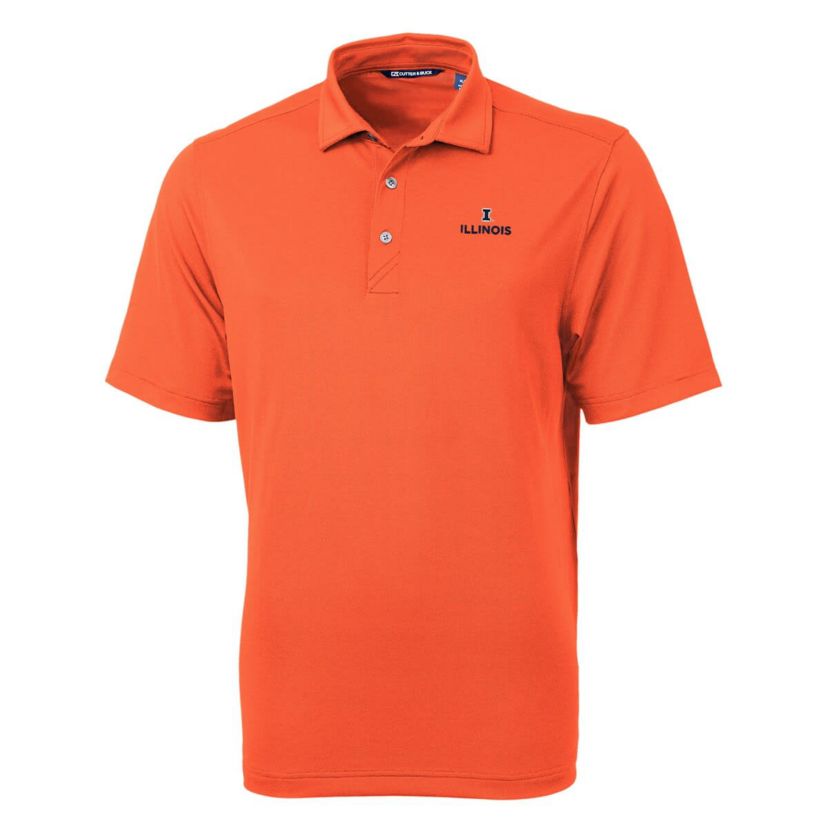 NCAA Illinois Fighting Illini Big & Tall Virtue Eco Pique Recycled Polo