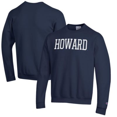 Champion Men's NCAA Howard Bison Eco Powerblend Crewneck Sweatshirt, Navy Blue, 3XL