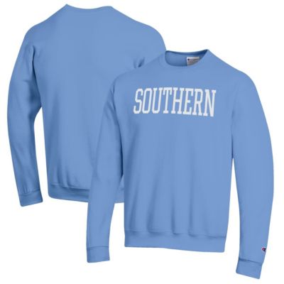 Champion Men's NCAA Light Southern University Jaguars Eco Powerblend Crewneck Sweatshirt
