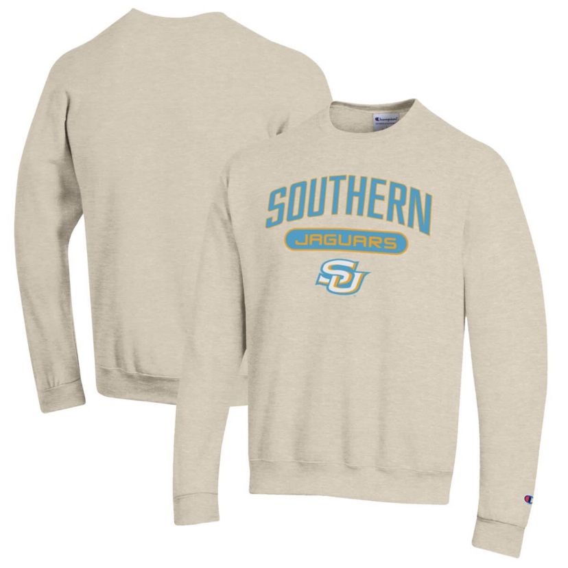 NCAA ed Southern University Jaguars Eco Powerblend Crewneck Sweatshirt