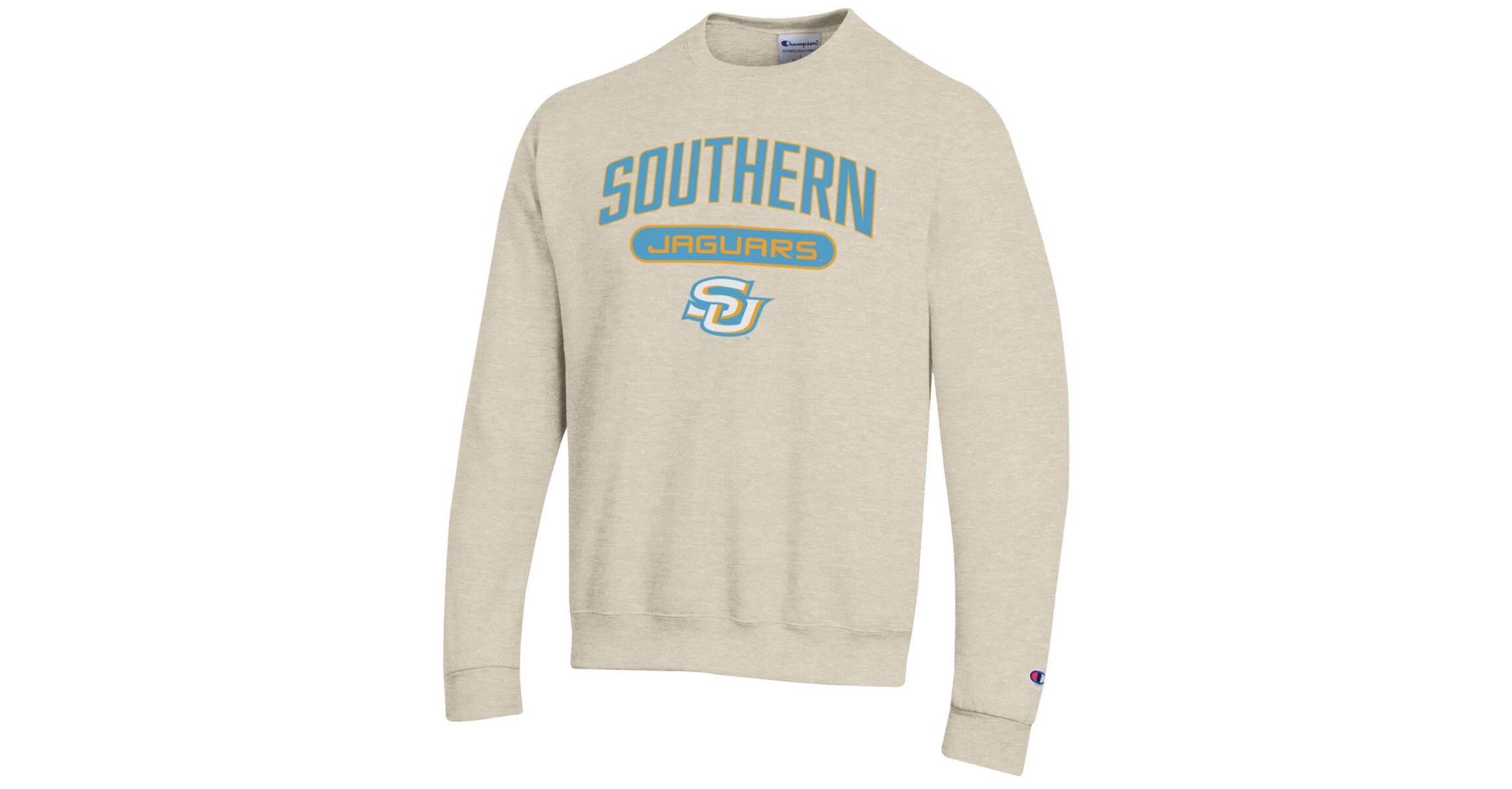 NCAA ed Southern University Jaguars Eco Powerblend Crewneck Sweatshirt