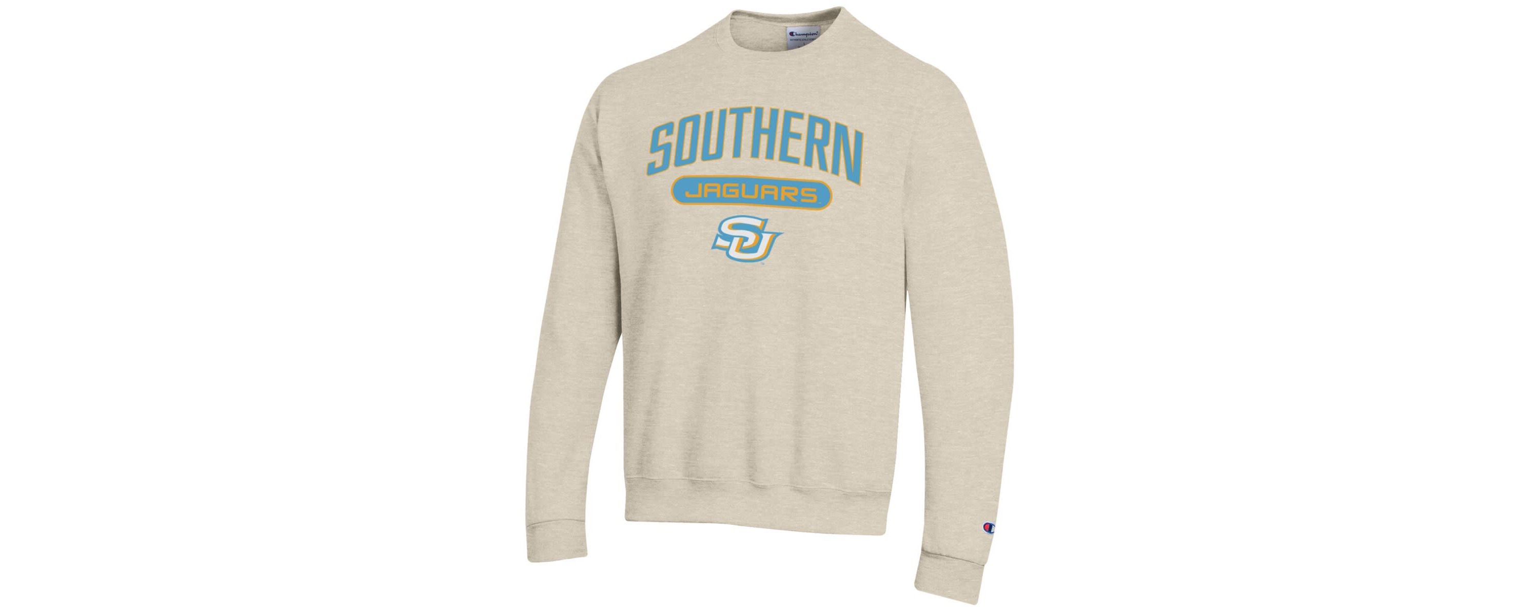 NCAA ed Southern University Jaguars Eco Powerblend Crewneck Sweatshirt