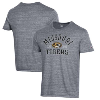 Champion Men's NCAA ed Missouri Tigers Ultimate Tri-Blend T-Shirt, Gray, 2XL