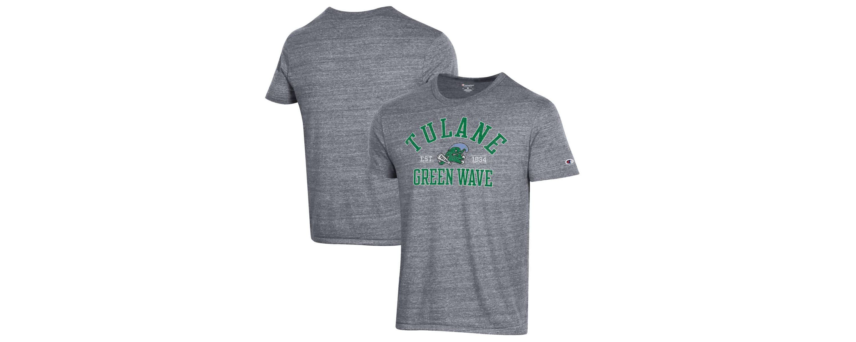 Tulane Green Wave NCAA ed Tulane Wave Ultimate Tri-Blend T-Shirt