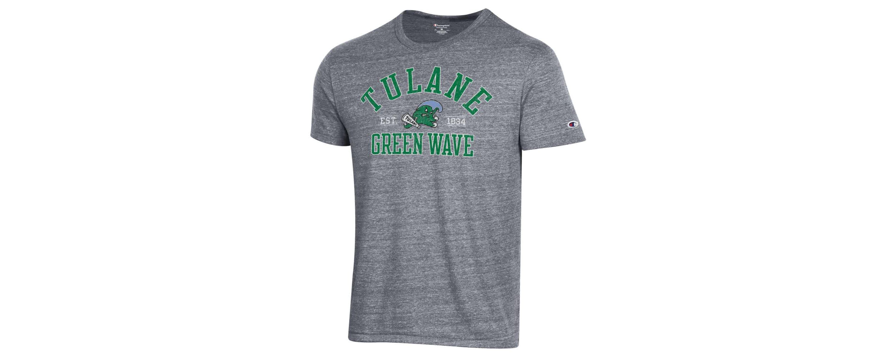 Tulane Green Wave NCAA ed Tulane Wave Ultimate Tri-Blend T-Shirt