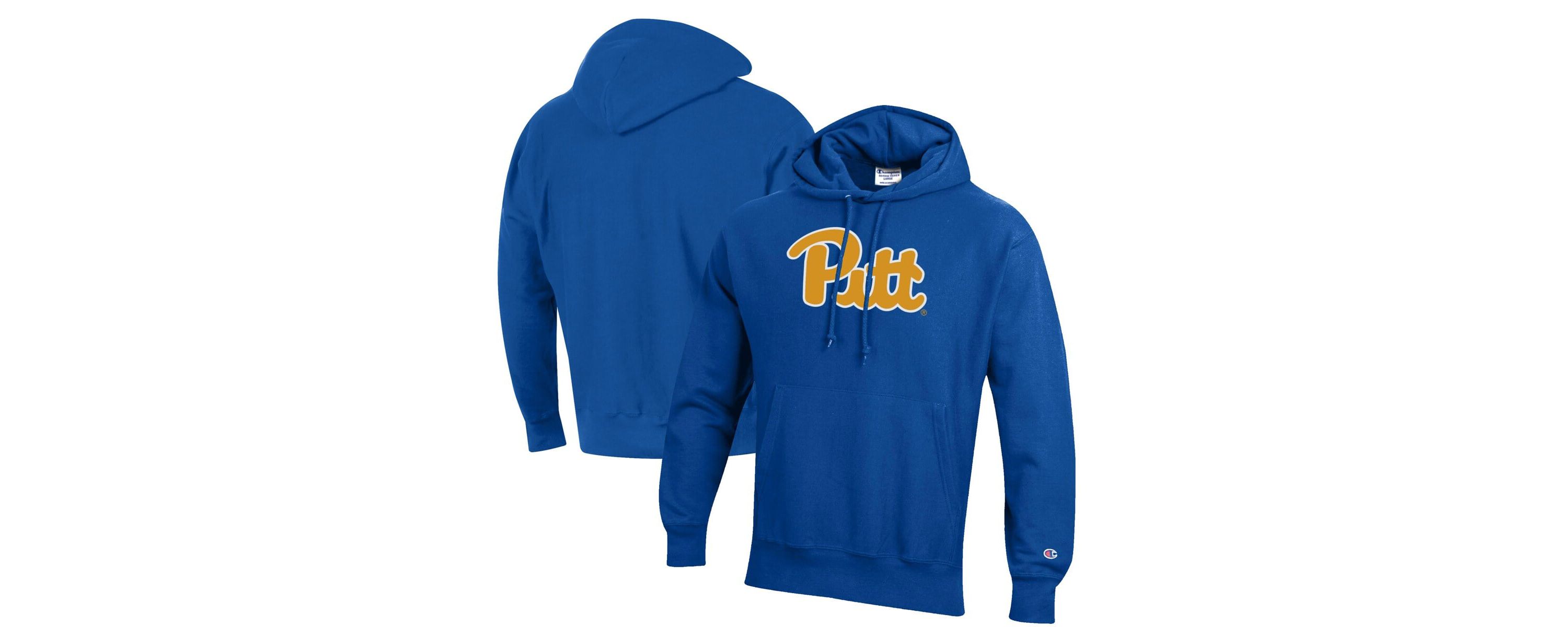 NCAA Pitt Panthers Reverse Weave Fleece Pullover Hoodie