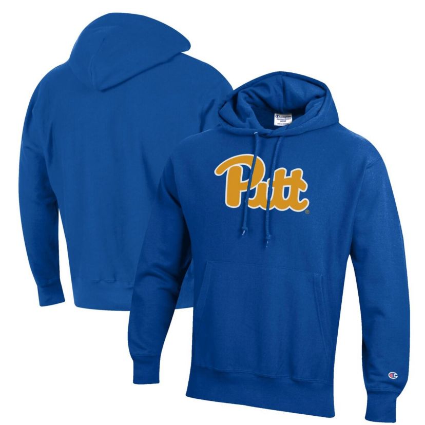NCAA Pitt Panthers Reverse Weave Fleece Pullover Hoodie
